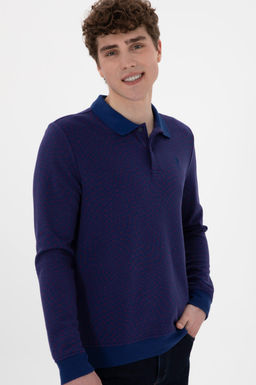 Erkek _ndigo Sweatshirt Sepette S_rpriz _ndirim - U.s. polo assn фото 3