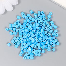 Бисер кубический стекло 4х4 мм Яркость. Лазурь набор 20 гр - Арт узор фото 2