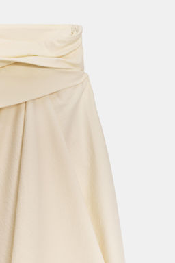 TOP PALABRA DE HONOR PLIEGUES / Crudo medio - Zara фото 3