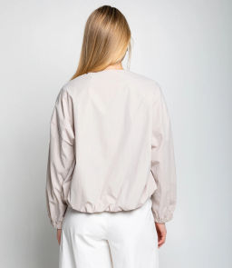 Бомбер #КТ2552, бежевый