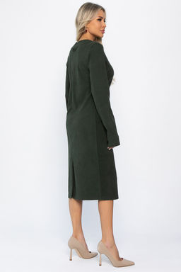 Платье трикотажное Уютный вечер (хаки) П14359-25М - Lt collection фото 3