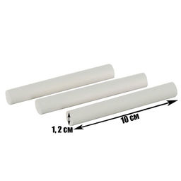 Цена за 8 шт. Мел школьный, белый, набор 12 штук, круглый, беспыльный, в картонной коробке