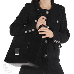Сумка женская кожаная 99505AA black Velina Fabbiano-Safenta в Новосибирске