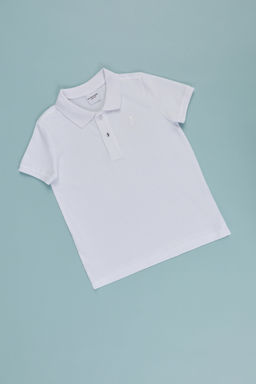 Erkek Гocuk Beyaz Polo Yaka Basic TiЕГrt