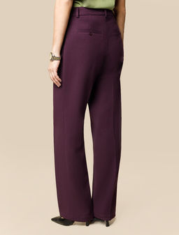 Брюки Vilatte D24.287 лиоцелл с вискозой бургунди фото 4