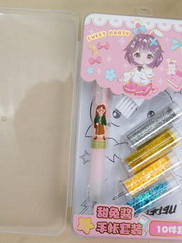 Клеевая ручка с блестками 4 цвета "Sweet party", pink