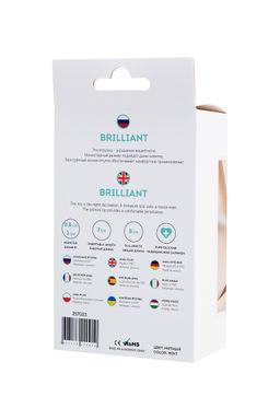 Анальная втулка ToDo by Toyfa Brilliant, силикон, голубая, 8 см, 3 см, 50 г