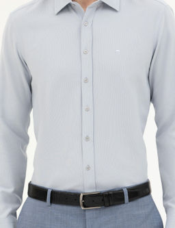 Gri Slim Fit Uzun Kollu G_mlek