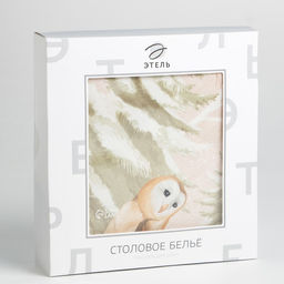 Скатерть новогодняя Этель Christmas forest, 150?220 3 см с ГМВО, 100% хлопок, 190 г/м?