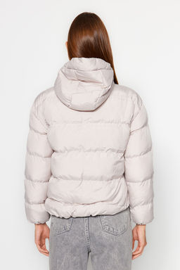 TRENDYOLMILLA Siyah Kapusonlu Su Itici Sisme Mont TWOAW21MO0022  фото 5