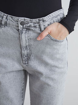 Wideleg Kad?n Jean Pantolon