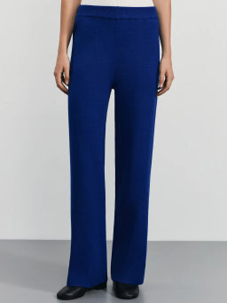 Прямые вязаные брюки из вискозы / Zarina  фото 2