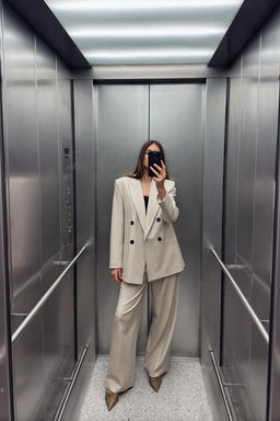 DOUBLE-BREASTED BLAZER WITH ELBOW PATCHES - Zara фото 2