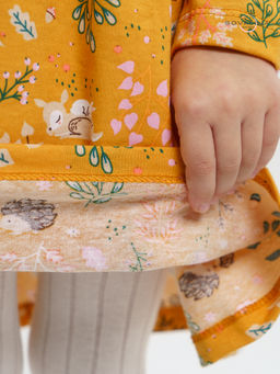 Платье Эля ежики на горчице - Sovalina фото 14