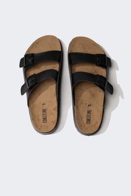 Мужские тапочки из искусственной кожи с двойной окантовкой на высокой подошве - Defacto фото 7