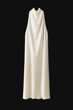 VESTIDO MIDI HALTER ZW COLLECTION / Marfil - Zara фото 6