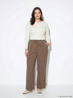 Beli Lastikli Dokulu Kad?n Pantolon