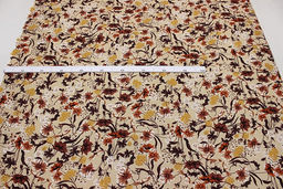 Креп-вискоза с эфф.жатости Музыка цветов цв.песочный, ш.1.4м, вискоза-100%, 120гр/м.кв - Купава фото 8