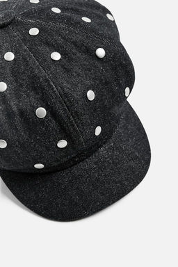 DENIM PEAKED CAP WITH STUDS X HARRY LAMBERT - Zara фото 7