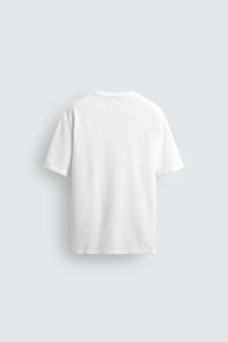 CAMISETA PUNTO ESTAMPADOS LAVADOS / Blanco