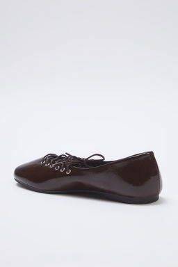 Trendyol Shoes Siyah Ip Bagc?k Detayl? Badem Burun Mary Jane Kad?n Babet TAKSS25BE00040 - Trendyolmilla фото 6