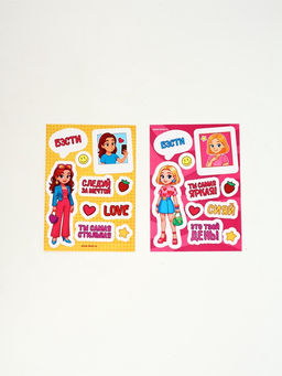 Цена за 2 шт. Набор: блокнот А6, 32 листа, наклейки, магнитные закладки "Для самой милой"