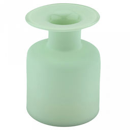 Ваза для цветов стеклянная "Малая" 2,35л, д15,8см, h24см, форма "бутылка", "Скандик", ментоловый (Россия)