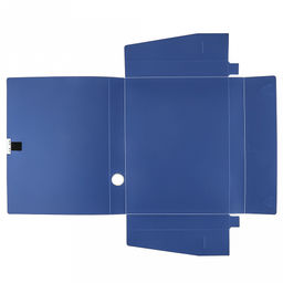 Папка-органайзер (короб) "Архивная" А4 23,4х31х3,5см, пластик, на липучке, цвет синий (Китай)