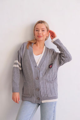 Martichelli Кардиган серый  фото 15