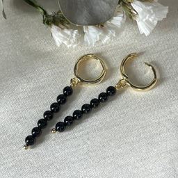 Серьги с Турмалином "Шерл"