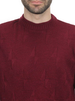 G636 VINOUS Джемпер мужской (100% шерсть) - Fashion фото 6