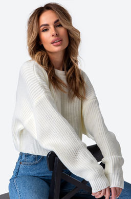 Женский укороченный джемпер оверсайз Happy Fox  фото 18