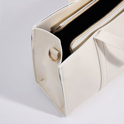 Сумка-тоут на молнии, цвет бежевый - Simaland фото 9