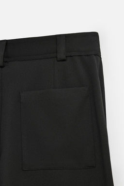 TEXTURED BERMUDA SHORTS WITH PLEATS - Zara фото 9