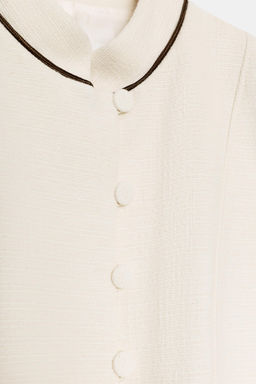 BLAZER ENTALLADA VIVOS CONTRASTE / Crudo - Zara фото 8