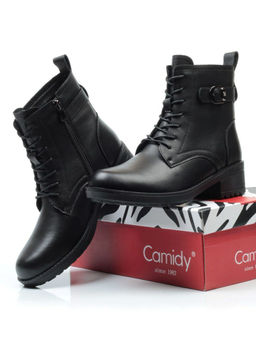 01-5559-1 BLACK Ботинки демисезонные (натуральная кожа, байка) - Фабричный китай фото 17