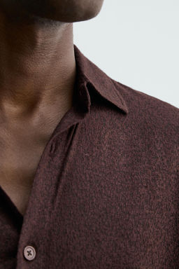 TEXTURED JACQUARD SHIRT - Zara фото 6