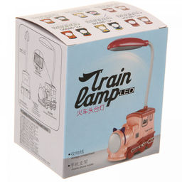 Цена за 2 шт. Настольная лампа "Sweet - Паровоз" LED 10*5*21 см, USB 5v 3w, Синий/желтый