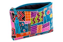 Косметичка натуральная кожа ручной принт №473/2/1 - Ганг фото 2