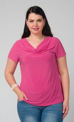 2706/8 блуза Из тонкого шелковистого трикотажа с пайетками цвета черный/серебро - Ckc collections фото 14