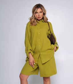 Костюм #ОБШ2490, оливковый - Dommod фото 2