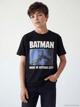 Batman Bask?l? Erkek ?ocuk Ti??rt