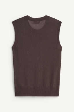 CHALECO PUNTO JACQUARD FLORES / Marr?n / Topo - Zara фото 4