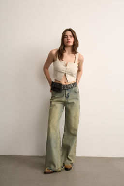 Топ изо льна с фигурным вырезом - Mollis фото 2