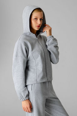 Арт. 2545 Костюм женский с брюками 44-50 (4 шт) Цвет:серый меланж