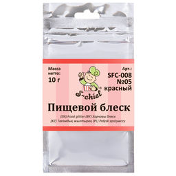 "S-CHIEF" SFC-008 Пищевой блеск 10 г №05 красный