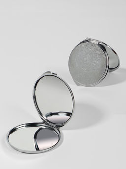 Зеркало складное, d=6 см, серебристое МИКС