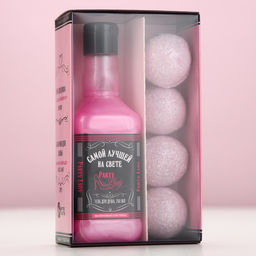 Подарочный набор косметики Party Lady, гель для душа виски 250 мл и бомбочки для ванны 4?40 г, Чистое счастье  фото 8