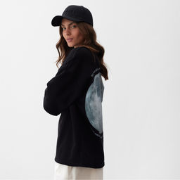 Футболка женская MIST Moon, размер 44, чёрная