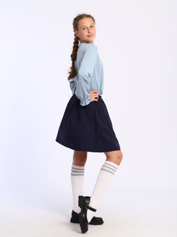 Лонгслив Анечка серо-голубой Ладошки  фото 5